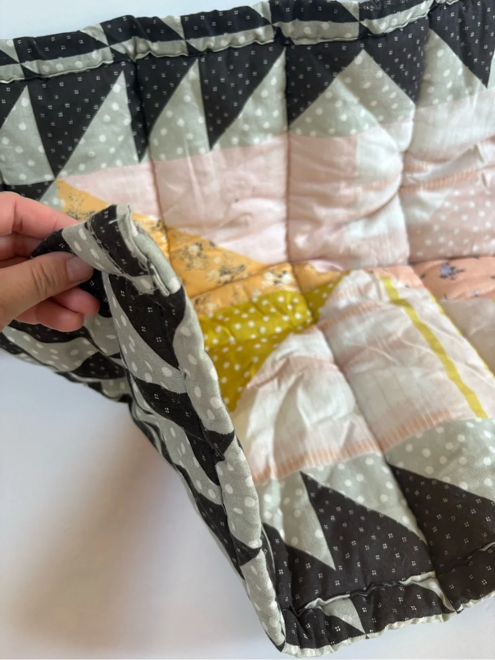 NWOT Urban Outfitters Valentina Mixed Print Quilted Sham